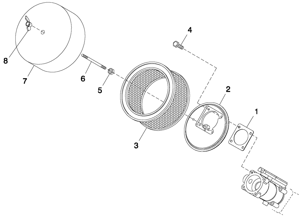 Air Cleaner C2 Diagram and Parts List for QT02524ANNNA (5555295 - 5614645)(2009) Generac Generator