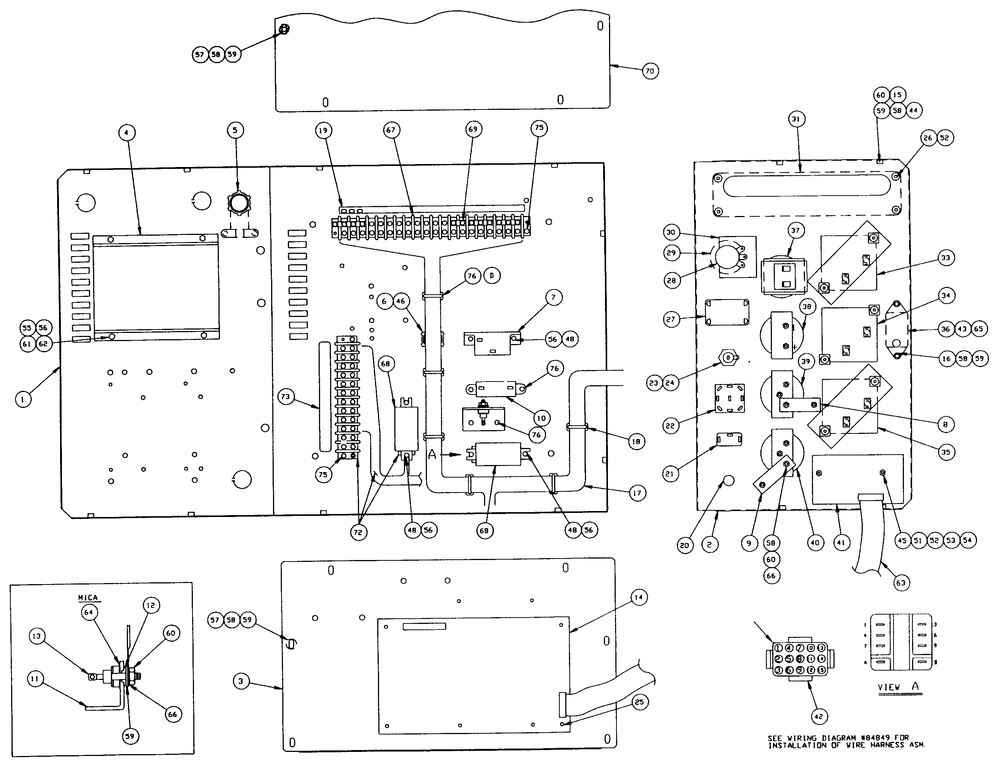 Control Panel Diagram and Parts List for 4251-0  Generac Generator