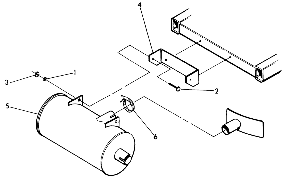 Exhaust Kit Diagram and Parts List for 9508-1  Generac Generator