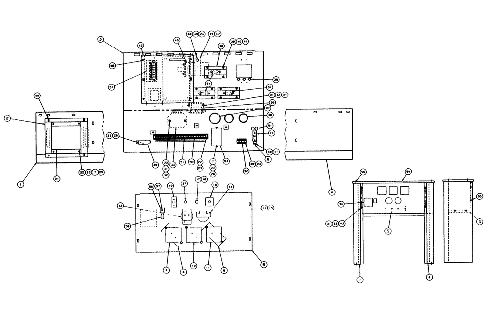 Control Panel Diagram and Parts List for 9348-3  Generac Generator