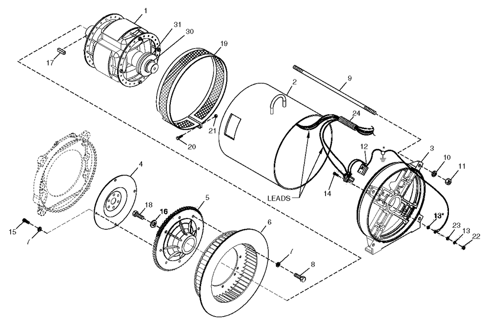 Alternator Diagram and Parts List for 0049920 (3824977 - 4104345)(2007) Generac Generator