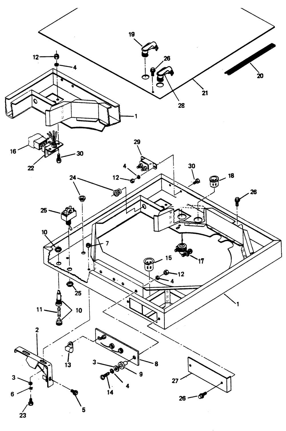 Blower Shroud Diagram and Parts List for 6612-0  Generac Generator