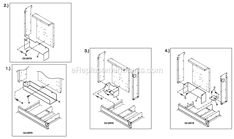 C4 Cb Connection Box Shielding C2/C4 Diagram and Parts List for QT03524GVSNR (4667946)(2016) Generac Generator