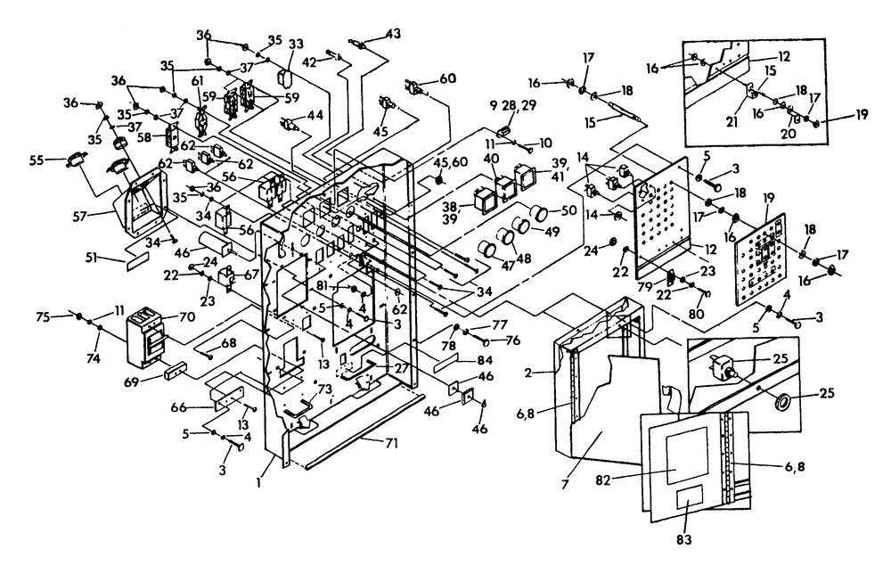 Control Panel (Front) Diagram and Parts List for 9399-2  Generac Generator