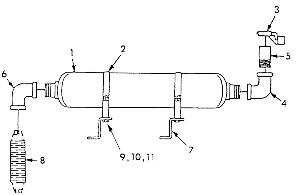 Exhaust Muffler Diagram and Parts List for 9300-2  Generac Generator