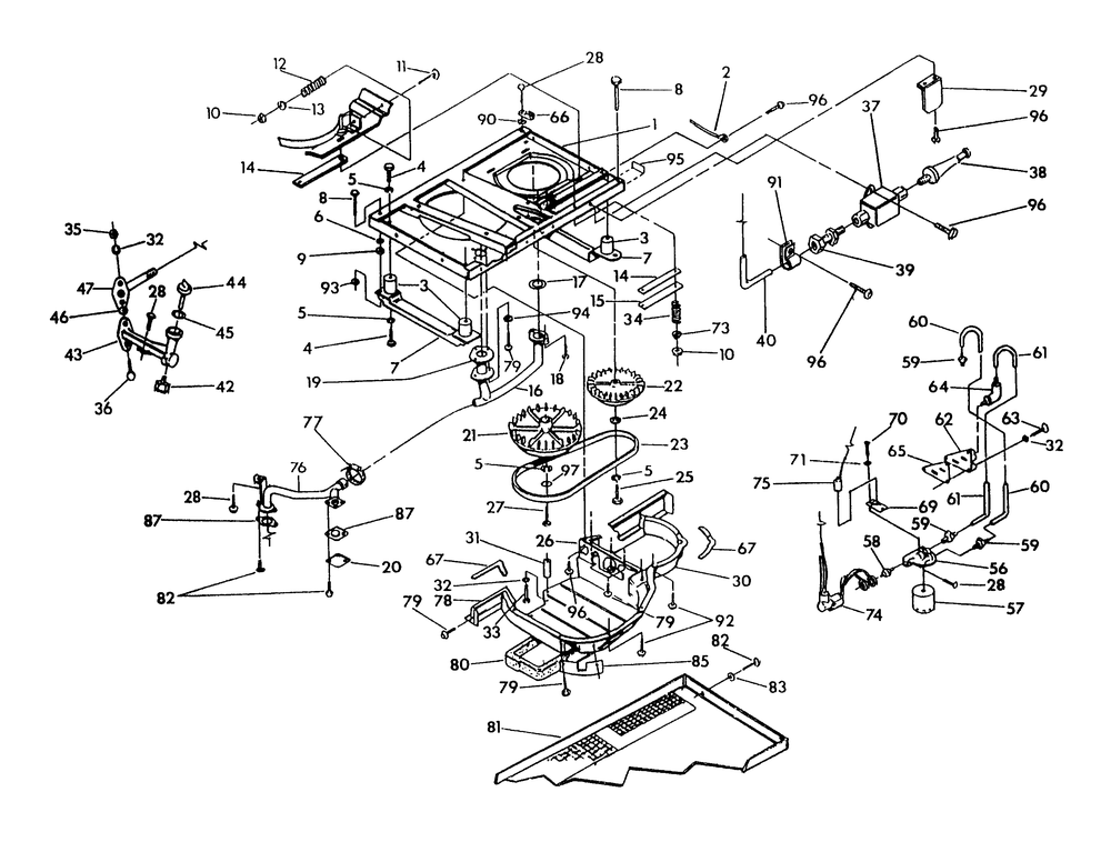 Base And Pulleys Diagram and Parts List for 9290-3  Generac Generator