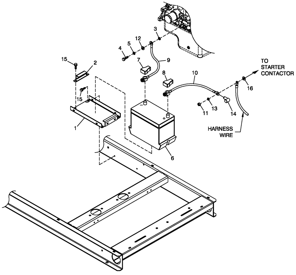 Battery C1 Cpl 1.6l Diagram and Parts List for ST02516ANAN (4661570 - 4734567)(2007) Generac Generator