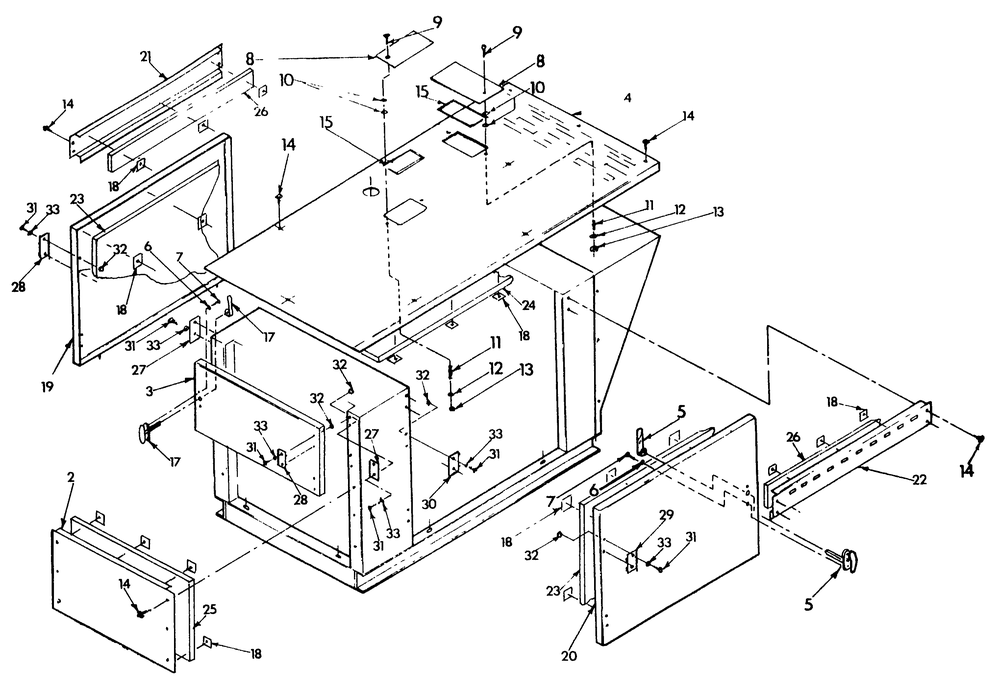 Compartment Diagram and Parts List for 9154-0  Generac Generator
