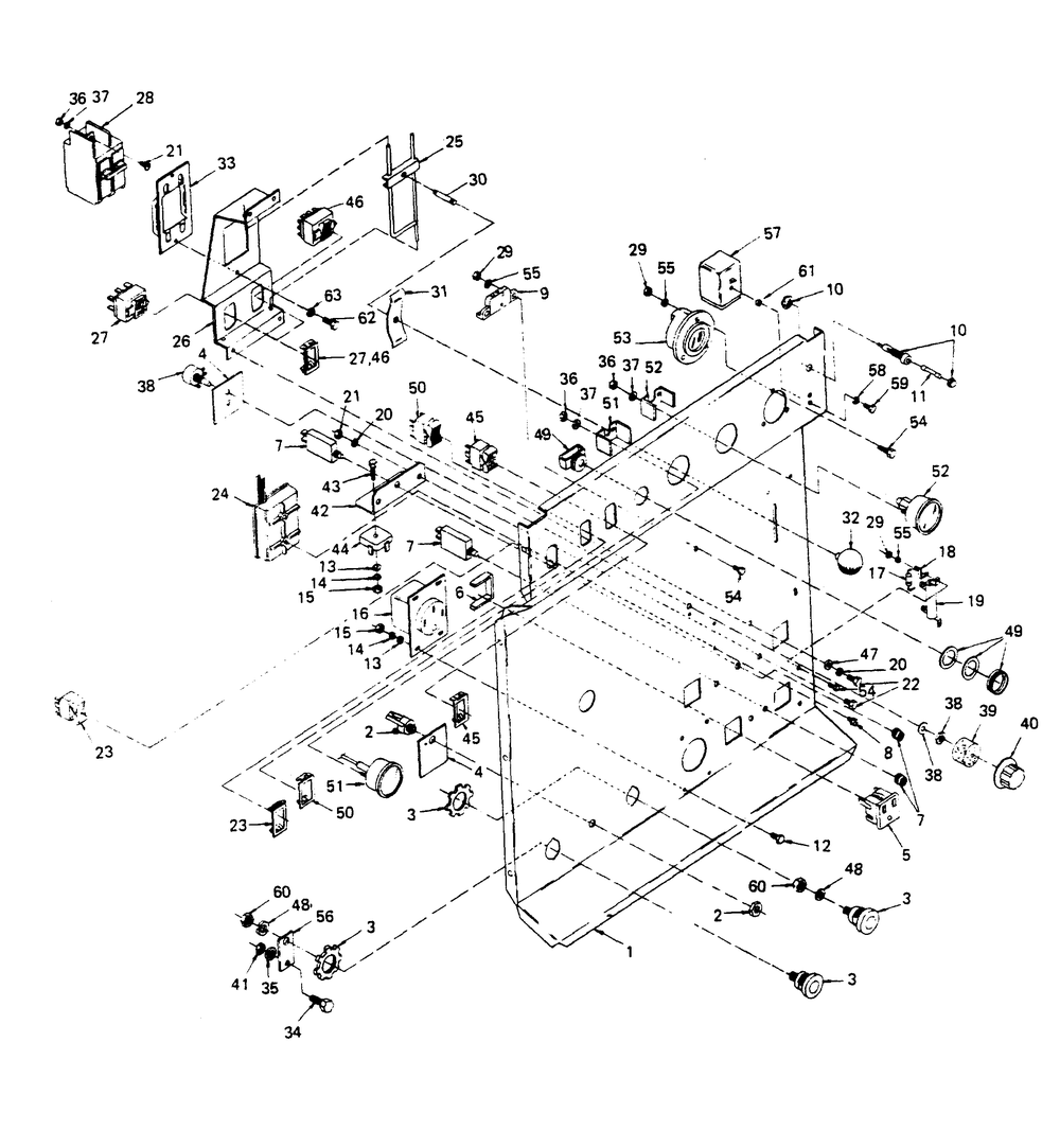 Control Panel Diagram and Parts List for 6973-0  Generac Welder