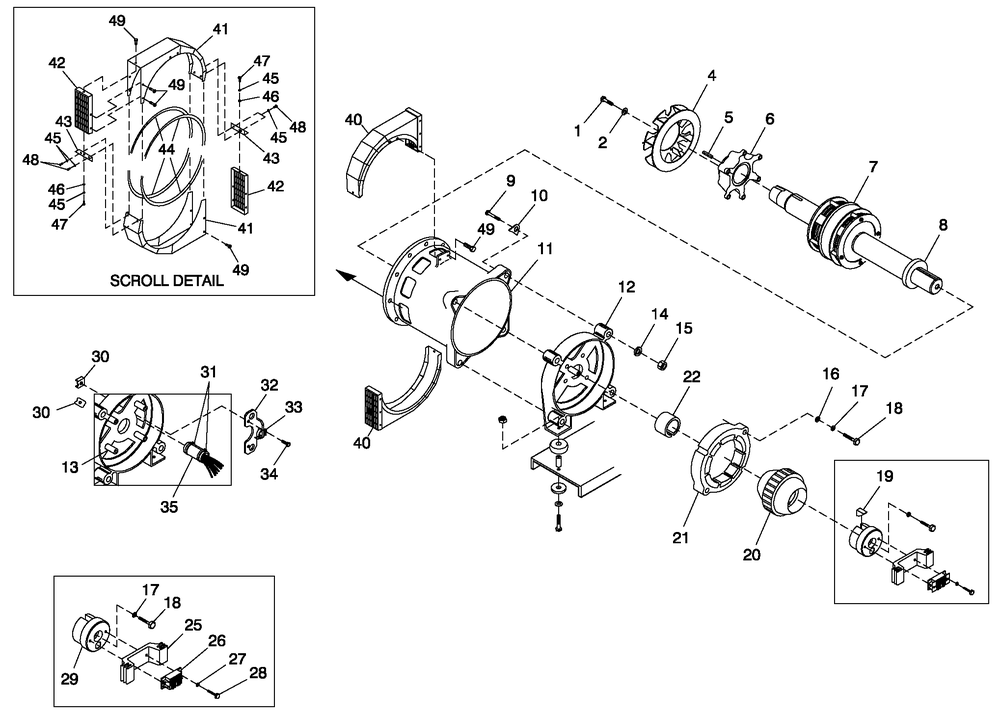 Ev Alternator Cpl Gb 1 Diagram and Parts List for ET10068GVAC (6736177 - 9116450)(2014) Generac Generator