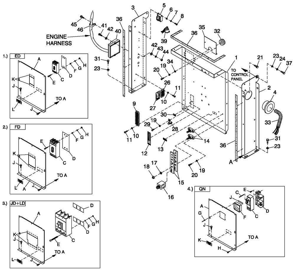 Cpl C2 And C4 Flex Hsb Diagram and Parts List for CT06030ANSN (0508V27088)(2008) Generac Generator