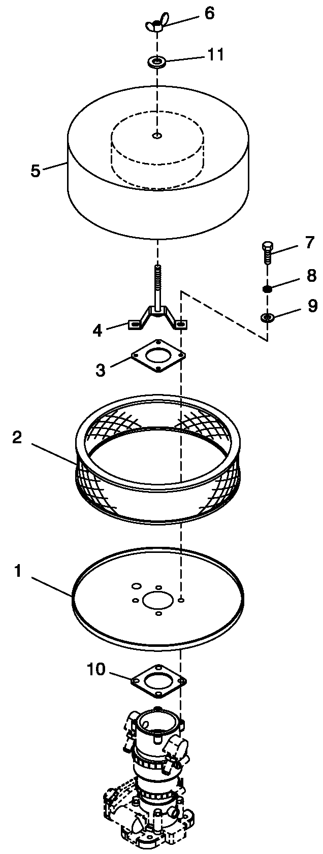Air Cleaner 5.4l/6.8l Ford Diagram and Parts List for BT08046ANSN (4306V20488)(2006) Generac Generator