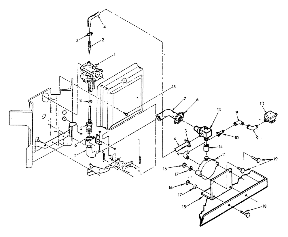 Lp Gas Carburetor Diagram and Parts List for 9309-0  Generac Generator