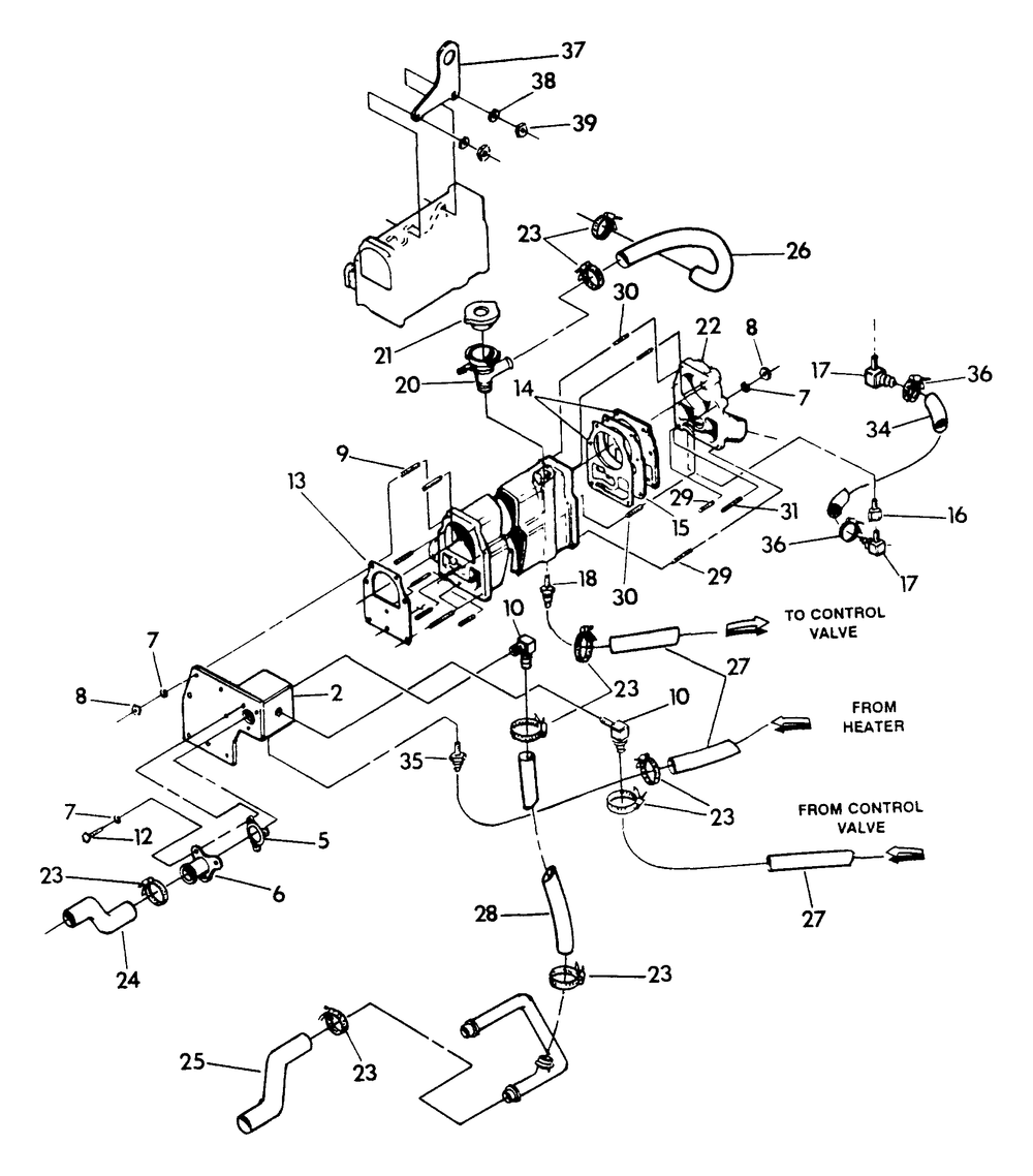 Heat Recovery System Diagram and Parts List for 9260-4  Generac Generator
