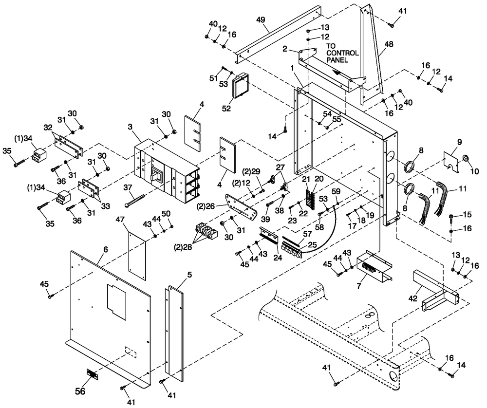 Ev Cpl C5 H Ctrl Lmd Cb Diagram and Parts List for QT15068AVNYA (5825782)(2010) Generac Generator