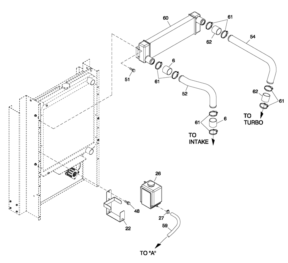 C2 Cooling Sytem And Fan Drive 2 Diagram and Parts List for HT03524GNAX (6798528)(2011) Generac Generator