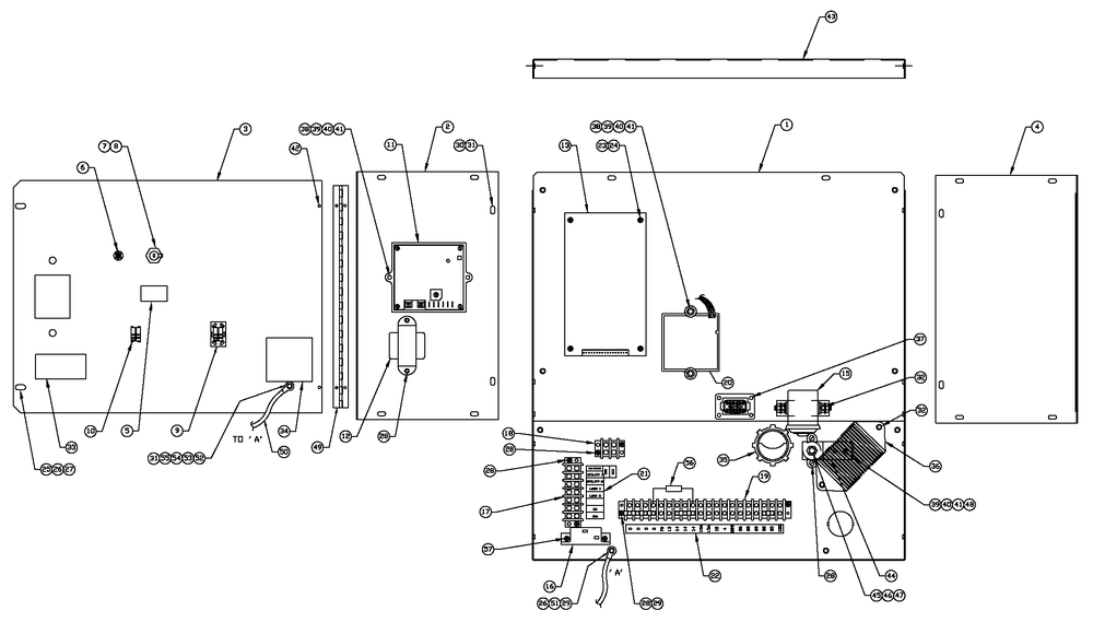 Ev Control Panel 1.5l G2 Diagram and Parts List for 0050980 (0605V01554 - 1005V02703)(2005) Generac Generator