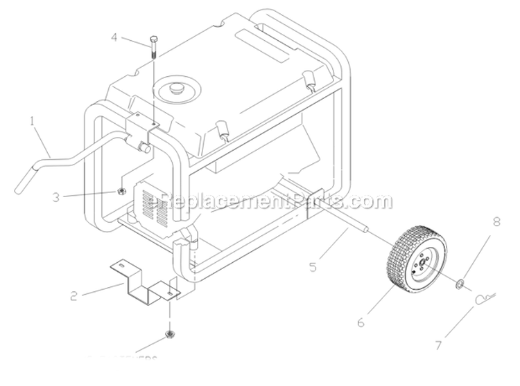Page C Diagram and Parts List for 4000EXL 1645-0 Generac Generator