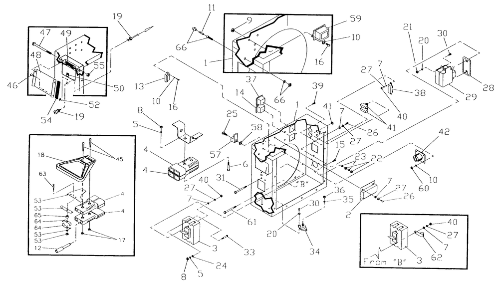 40kw Control Panel Diagram and Parts List for 9564-6  Generac Generator