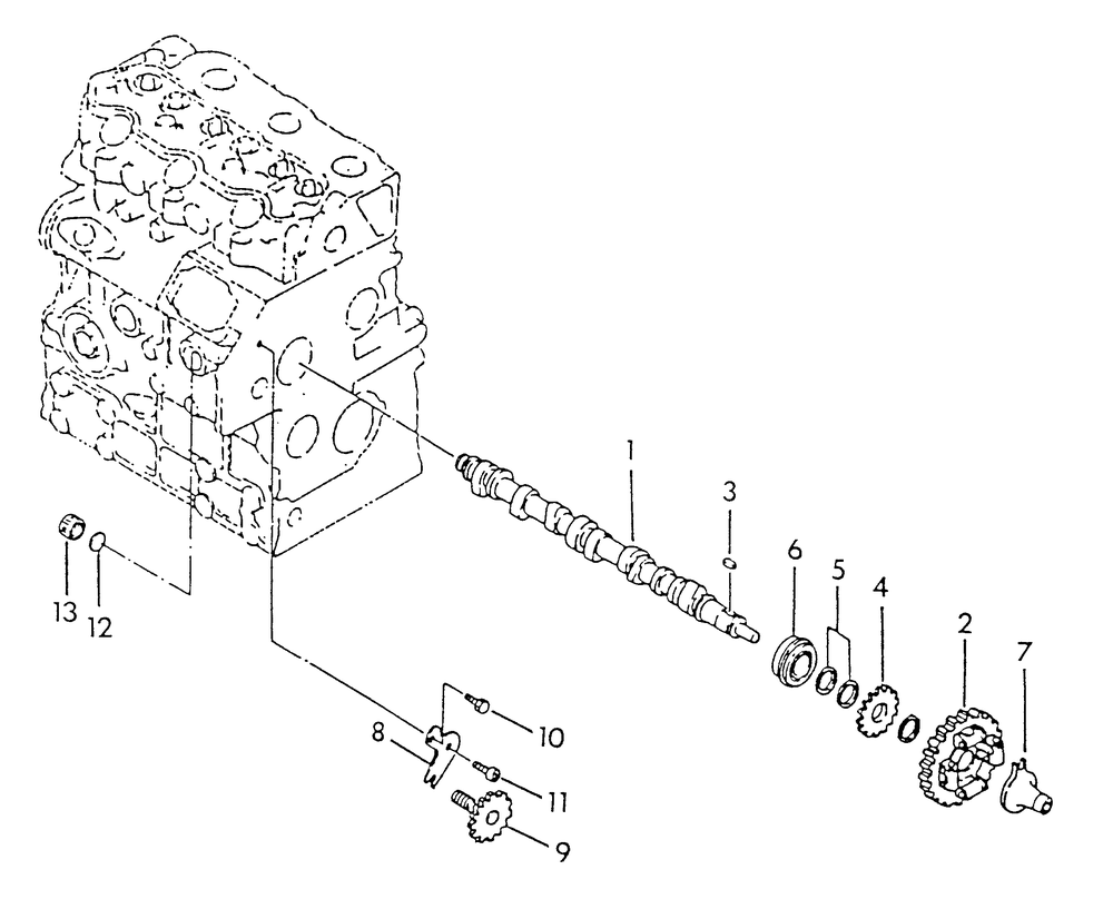 Camshaft Diagram and Parts List for 9344-0  Generac Generator