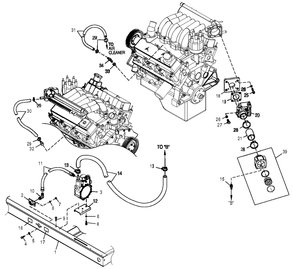 Fuel System Diagram and Parts List for 0049482 (3997146 - 4047243)(2004) Generac Generator