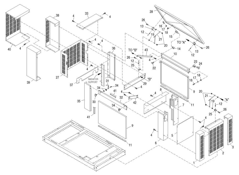 Ev Comp Steel 3.0l Hsb Diagram and Parts List for 0049480 (3770323 - 3776820)(2003) Generac Generator