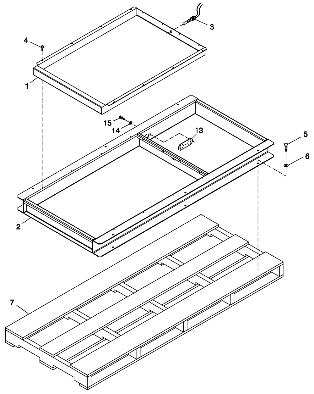 Mounting Base Diagram and Parts List for 0057091 (5304977)(2009) Generac Generator