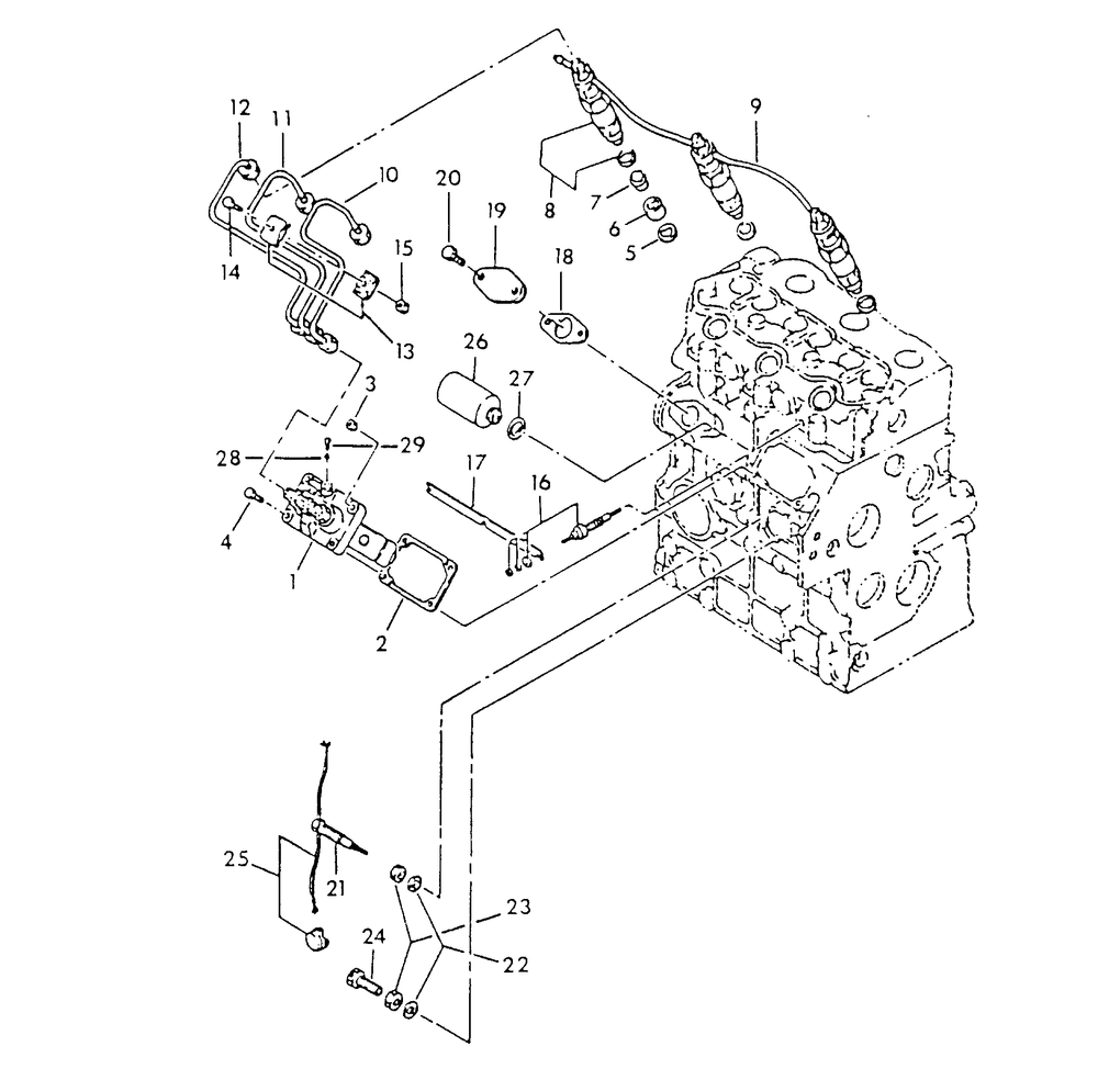 Injector Pump Diagram and Parts List for 9344-1  Generac Generator