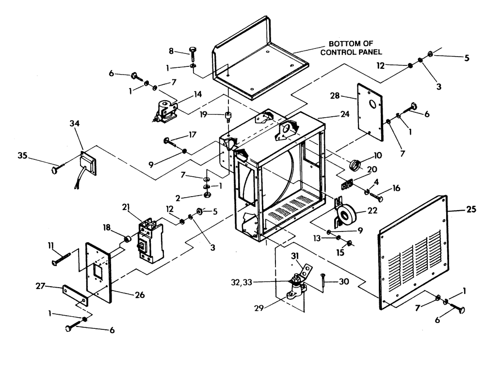 Ac Connection Panel Diagram and Parts List for 9657-2  Generac Generator