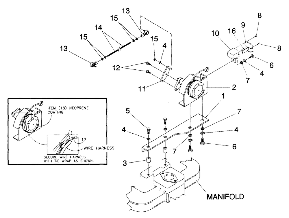 Electronic Governor Diagram and Parts List for 4383-0  Generac Generator