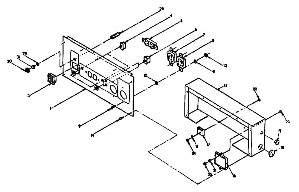 Receptacle Panel For 4w113a Diagram and Parts List for 4W113 (8924-0)(8924-0) Generac Generator