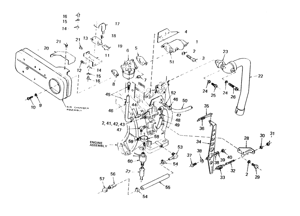 Engine Accessories Diagram and Parts List for 6894-1  Generac Generator