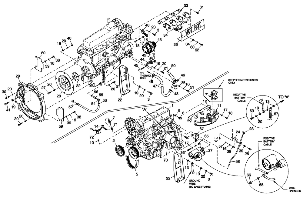 Engine Common Parts 2.5l Diagram and Parts List for 0052130 (4321570 - 4328805)(2005) Generac Generator