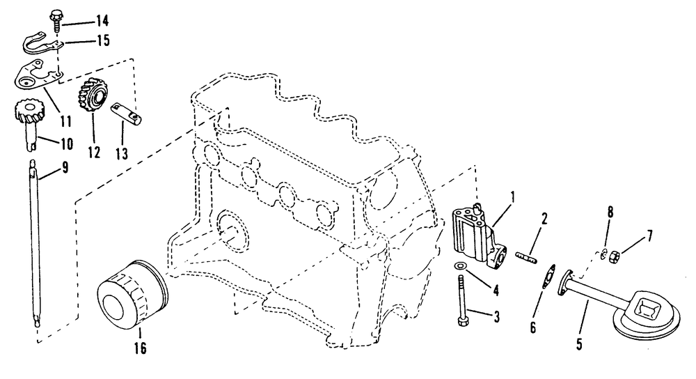 Oil Pump Diagram and Parts List for 9254-1  Generac Generator