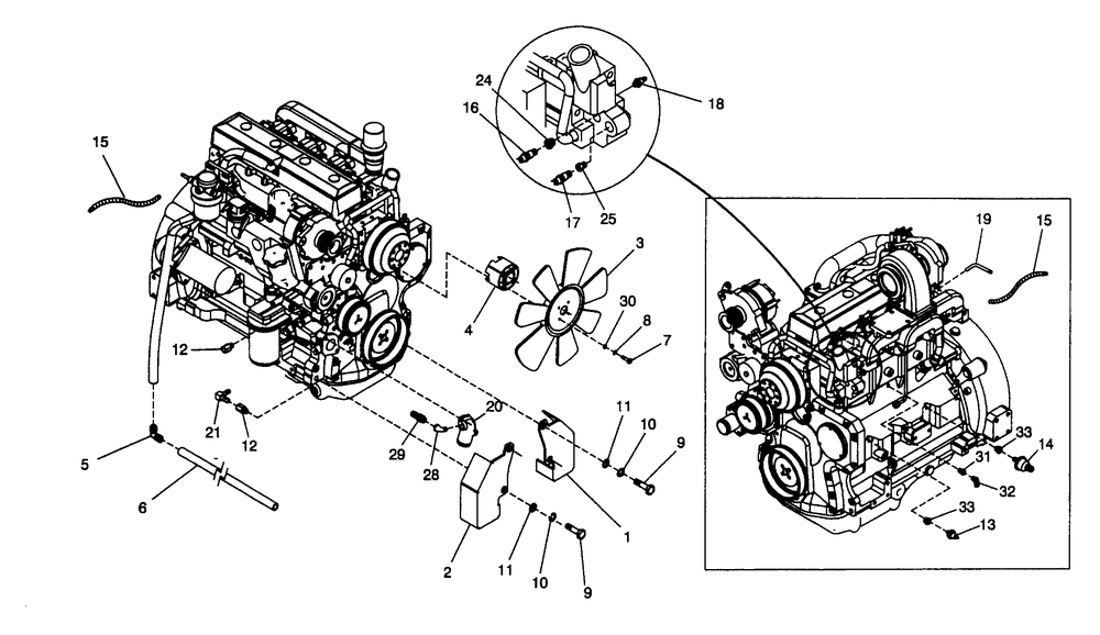 Engine 4.5l Diagram and Parts List for 4061-0  Generac Generator