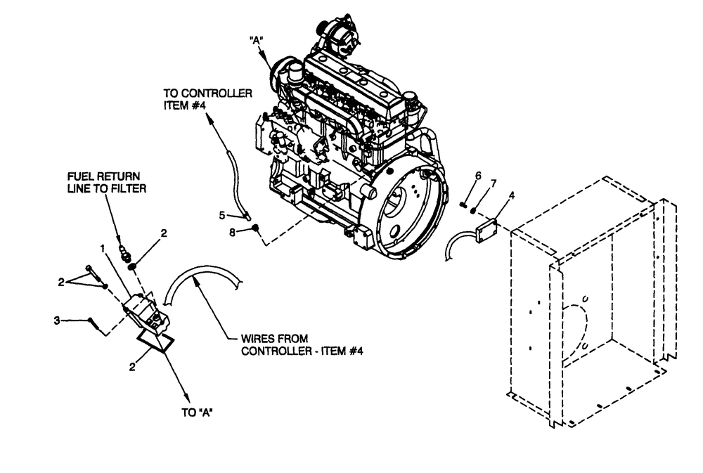Electronic Governor Diagram and Parts List for 4360-1  Generac Generator