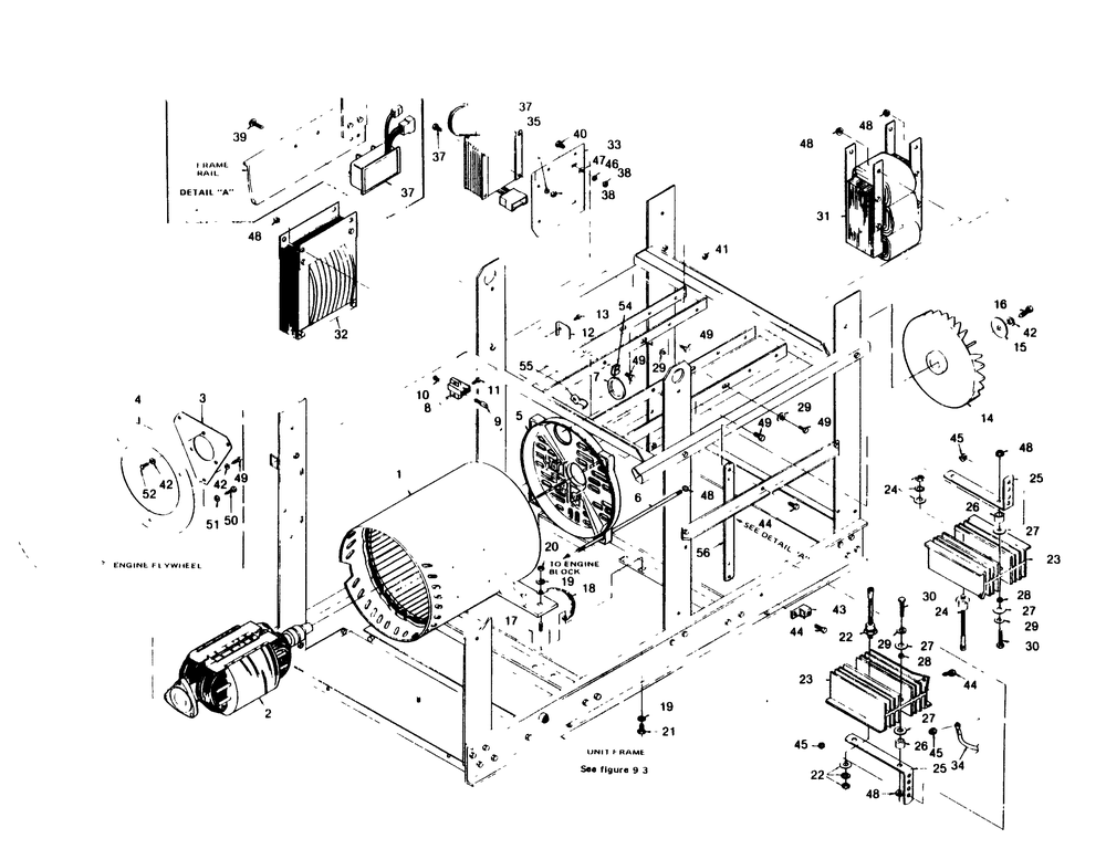 Alternator Diagram and Parts List for 1006-A  Generac Welder