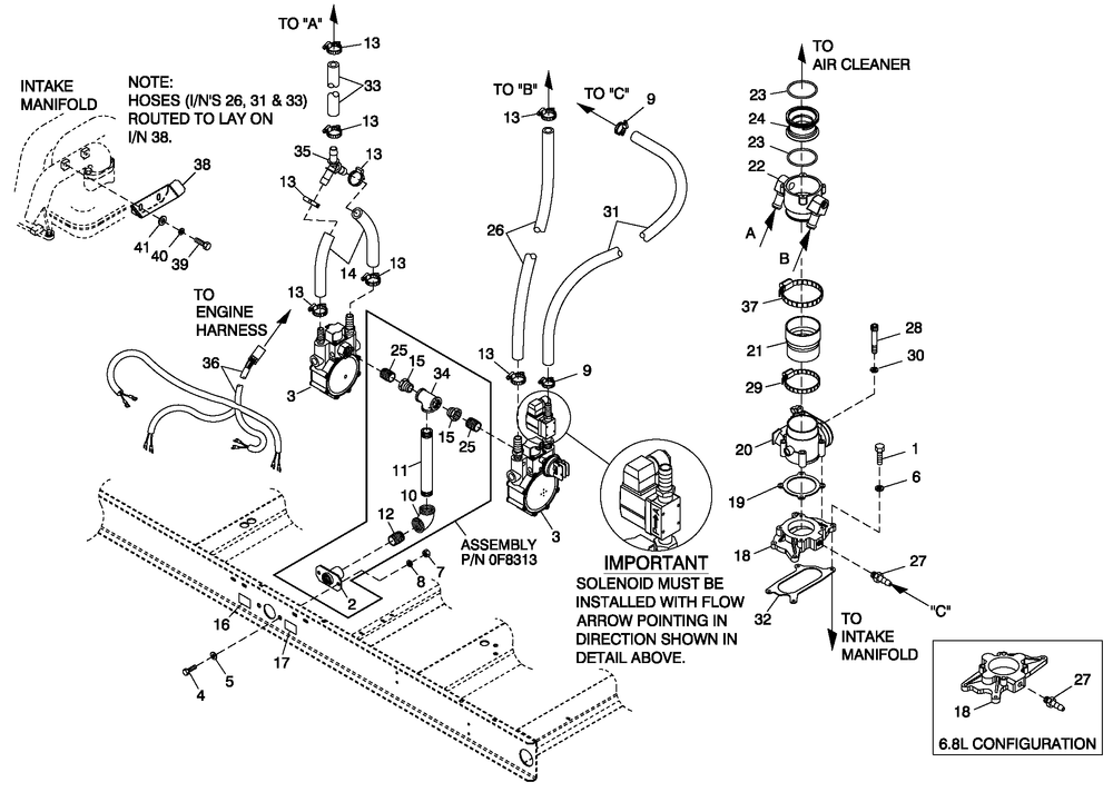 Fuel Natural Gas Ford 5.4l 80kw, 5.4l $ 6.8l 100kw Diagram and Parts List for QT10054ANSN (4249957 - 4256817)(2005) Generac Generator