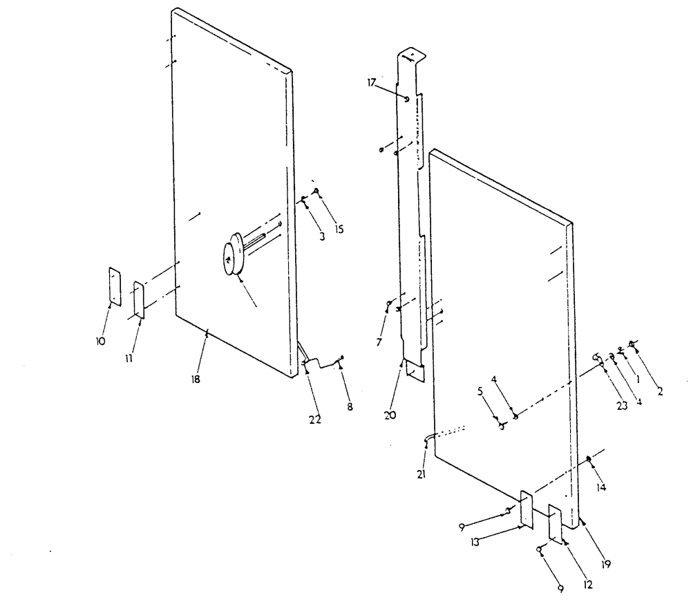 Front Radiator Kit Diagram and Parts List for 9301-3  Generac Generator
