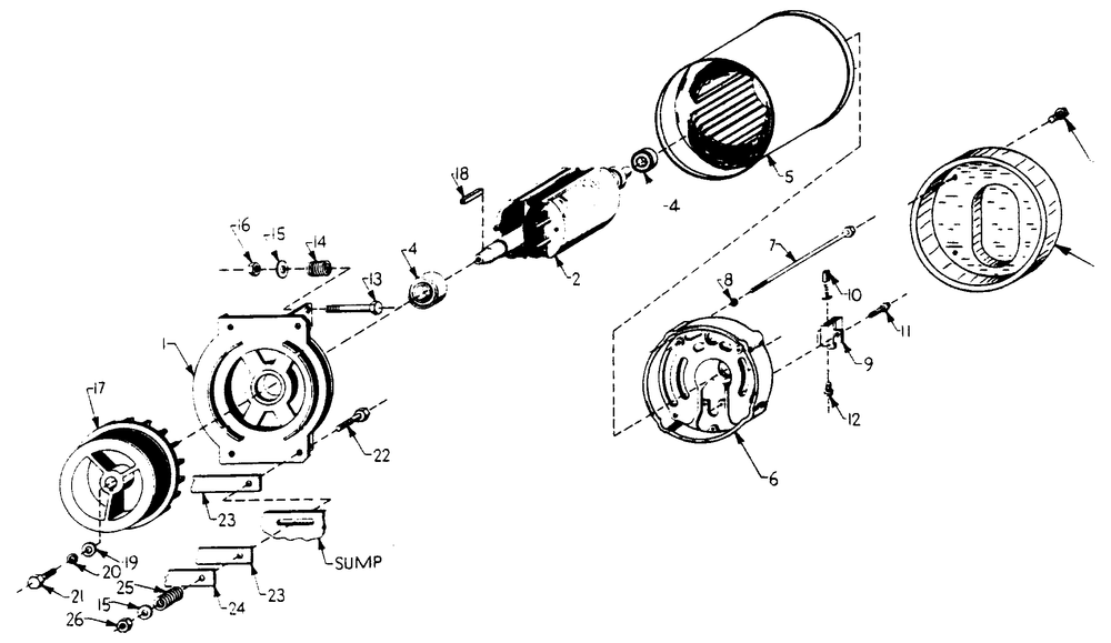 Alternator Diagram and Parts List for 5696-5  Generac Generator