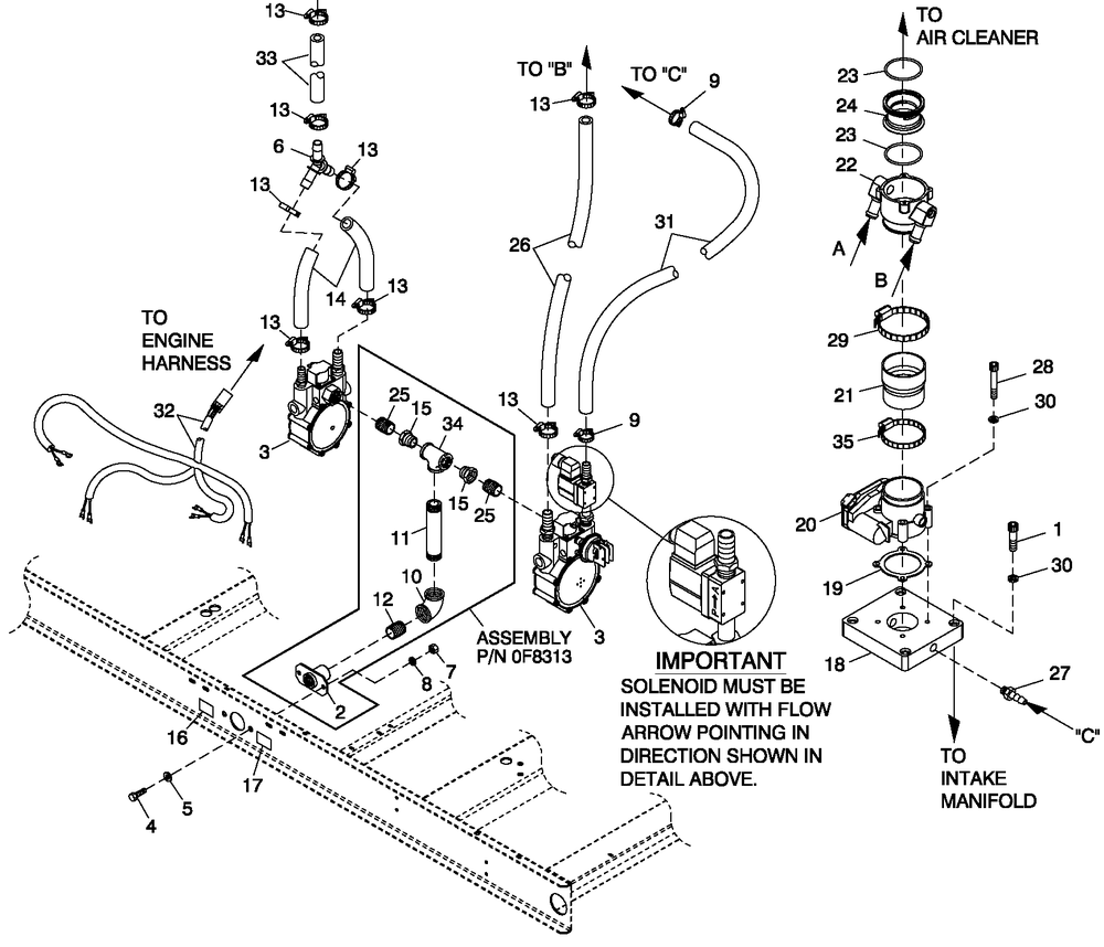 Fuel Natural Gas 4.6l G3 80kw Diagram and Parts List for CT08046ANSN (0707V22030)(2007) Generac Generator