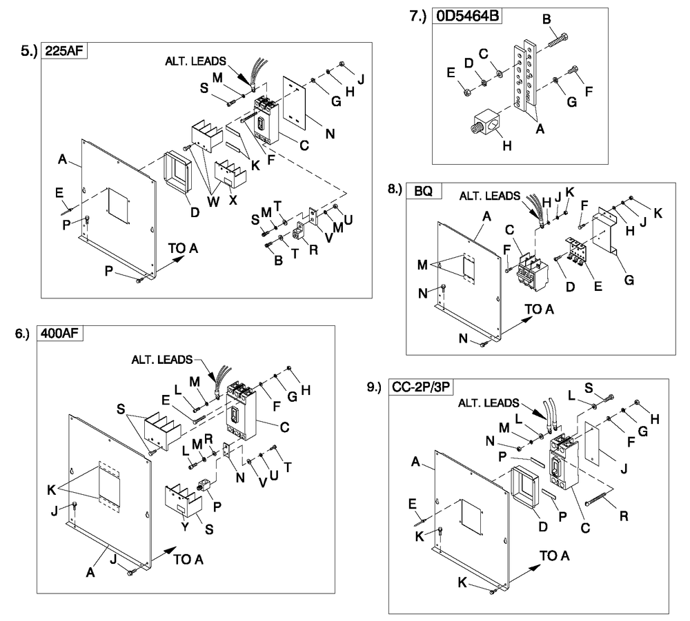 Cpl C2 And C4 Flex Hsb Diagram and Parts List for QT06024ANSN (5147588 - 5307536)(2009) Generac Generator