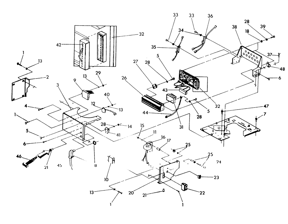 Control Panel Diagram and Parts List for 9890-0  Generac Generator