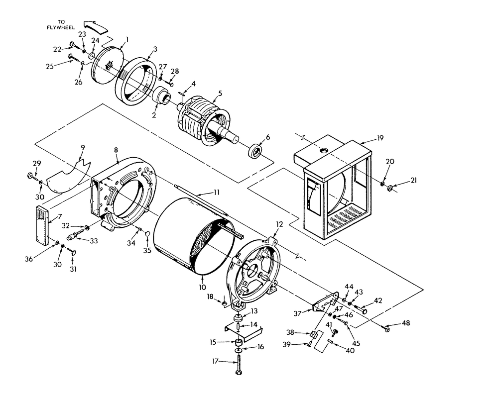 Generator Diagram and Parts List for 9303-3  Generac Generator