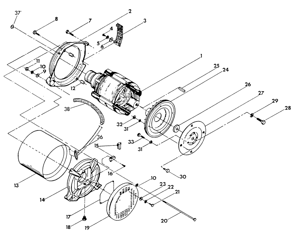 Generator Diagram and Parts List for 9105-2  Generac Generator