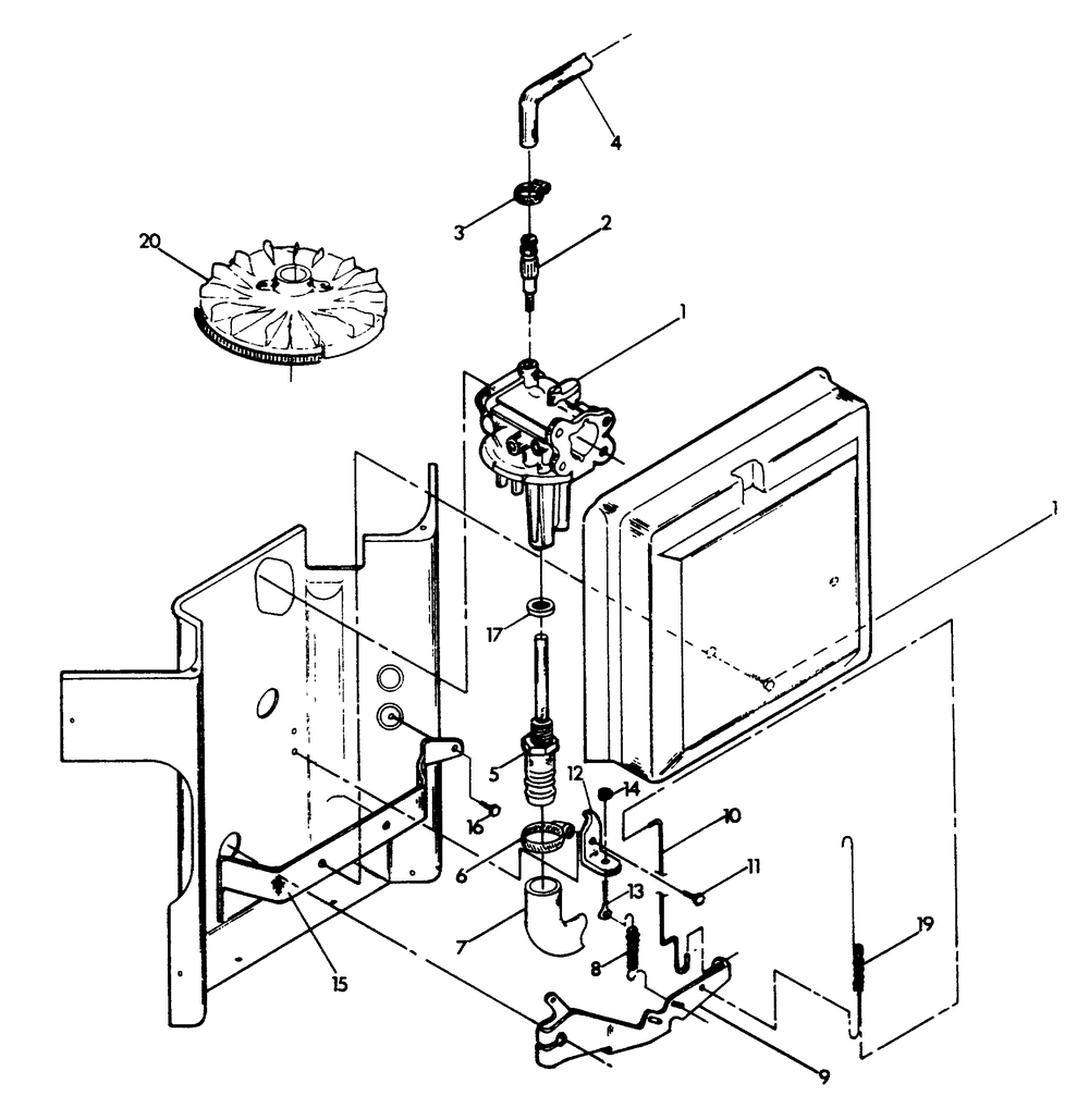 Natural Gas Carburetor Diagram and Parts List for 8933-0  Generac Generator