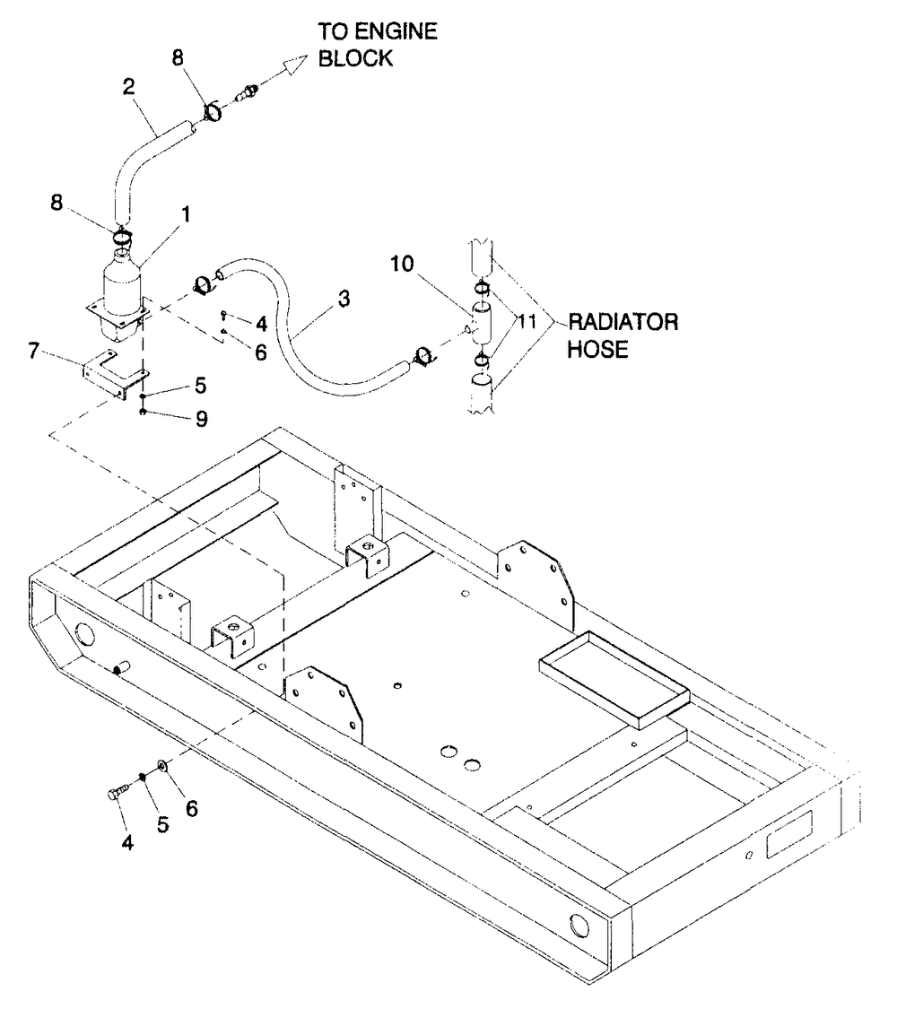 Block Heater Diagram and Parts List for 4065-1  Generac Generator