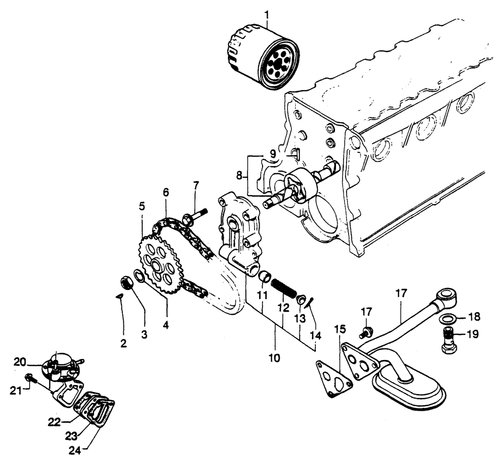 Oil And Fuel Pumps Assembly Diagram and Parts List for 6962-4  Generac Welder
