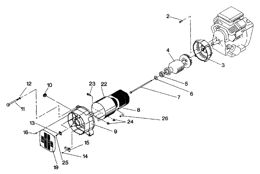 Generator Drawing No. 98495 Diagram and Parts List for GN8000E (0493-0)(0493-0) Generac Generator