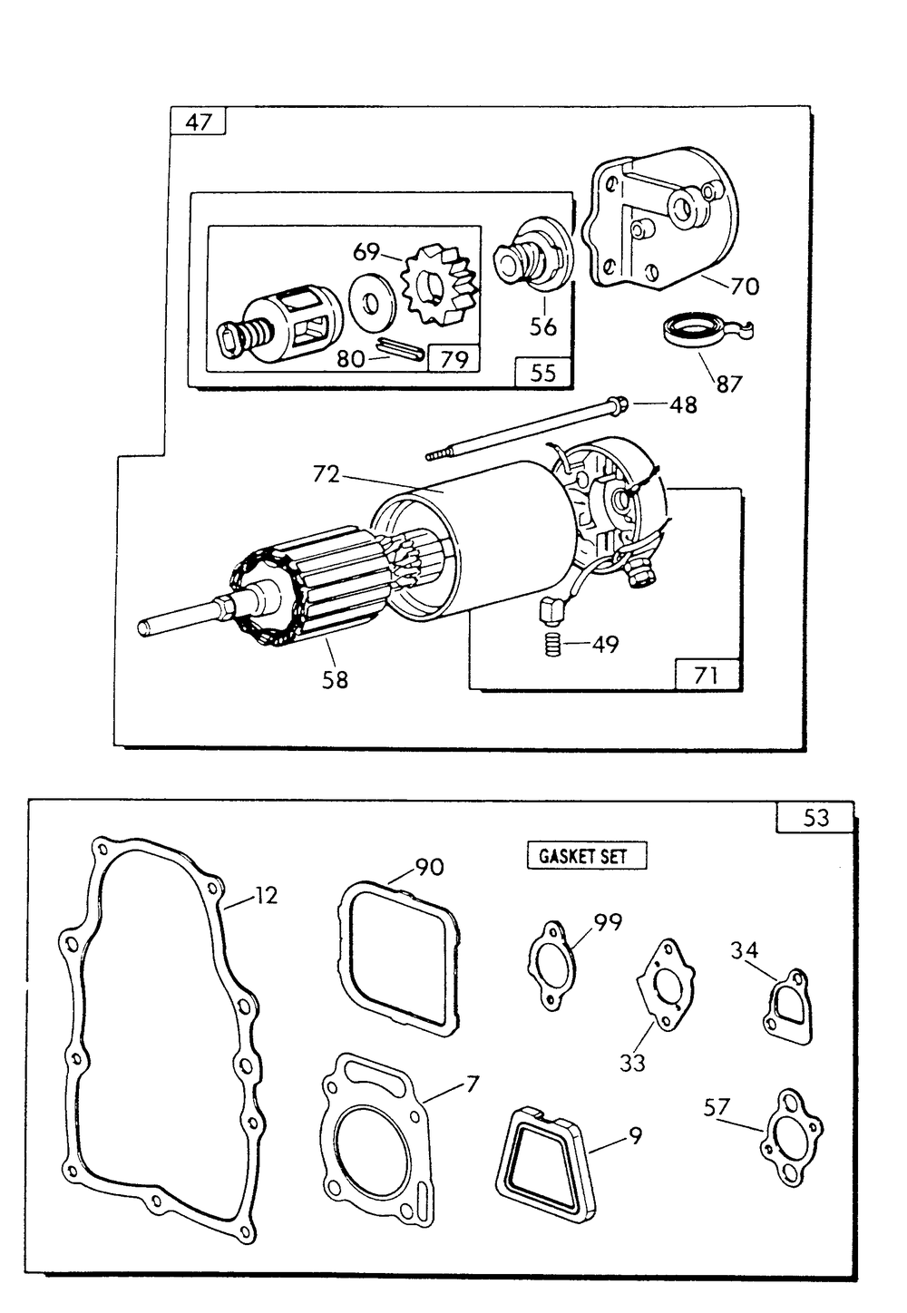 V-Twin Engine Parts (Part 1) Diagram and Parts List for 9426-0  Generac Generator